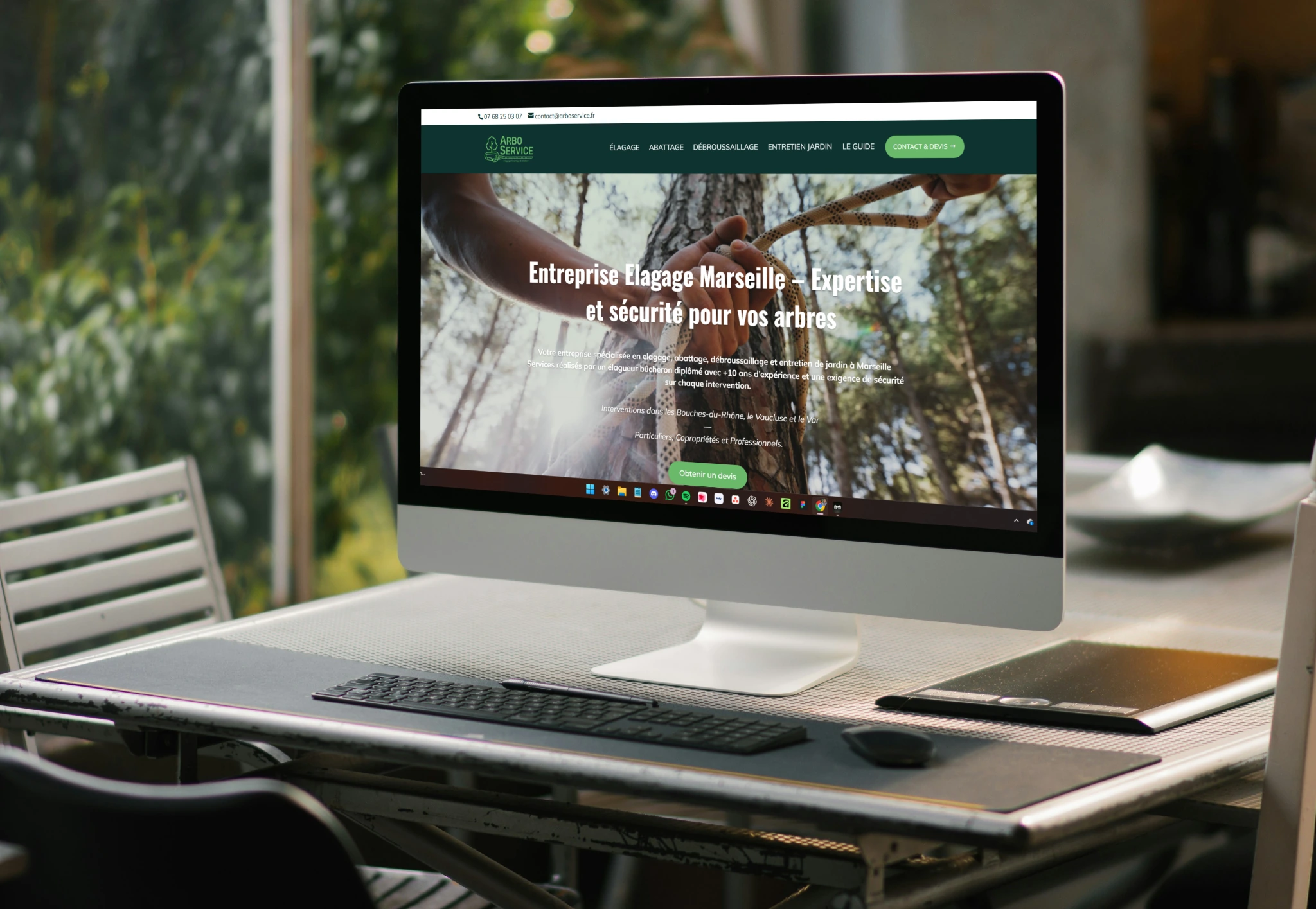 projet site internet arbo service élagage